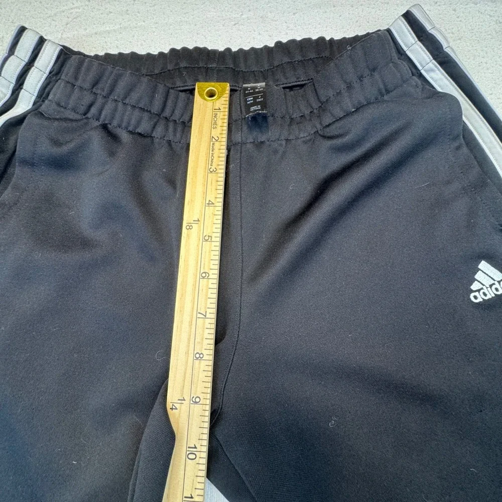 Adidas Tiro Track Pants Mens Medium Black 3-Stripe‎ Zippered Cuffs